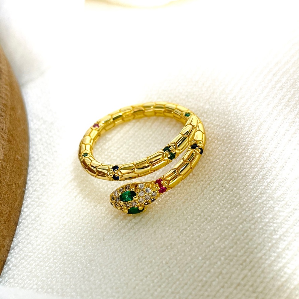 14K Multi Snake Ring